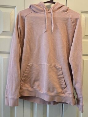 H&M Men's Crewneck Hoodie in Light Pink